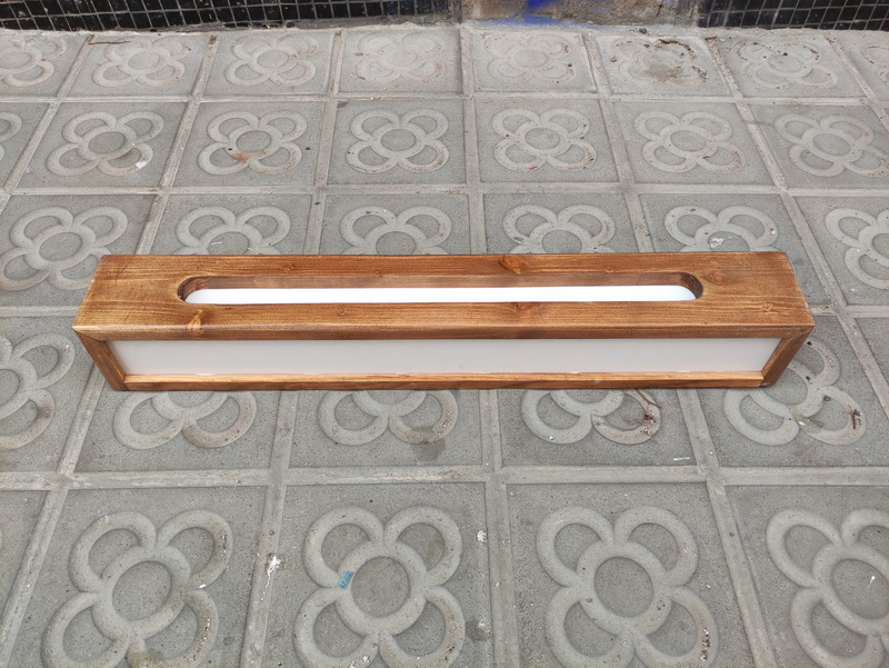 aplique pared hotel madera sininstalacion 9.5x67x10 11u